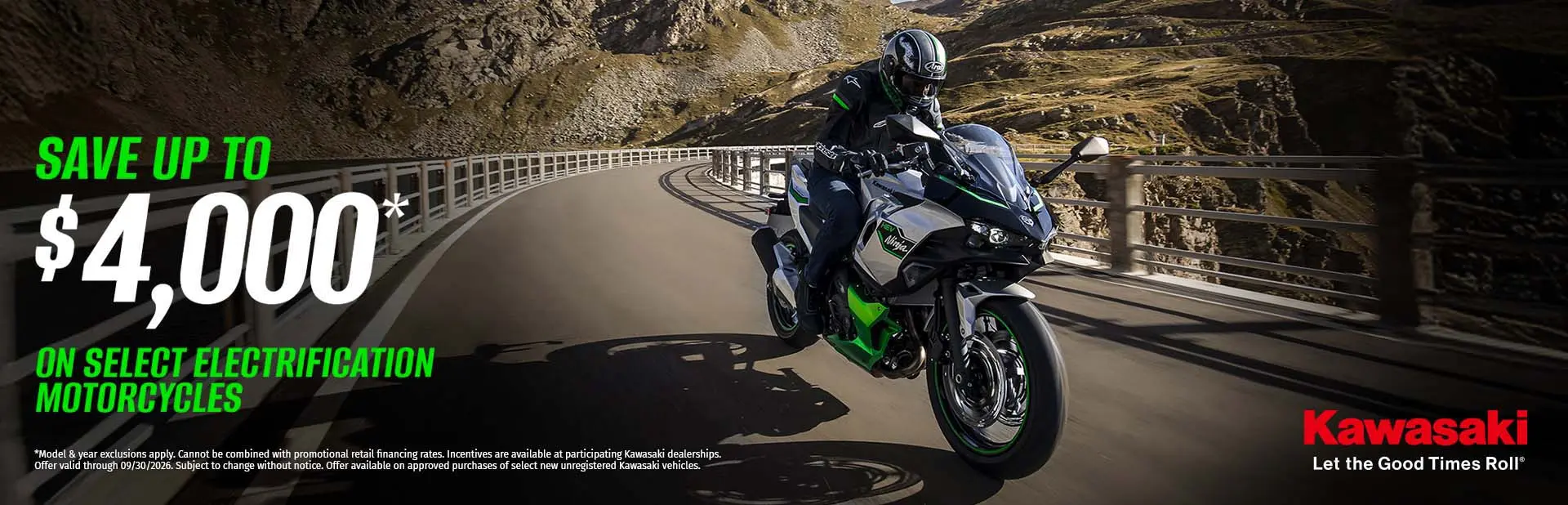 You are currently viewing SAVE UP TO $4,000* ON SELECT ELECTRIFICATION MOTORCYCLES